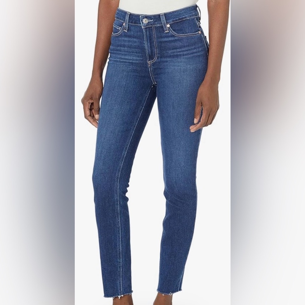 Paige Women’s Hoxton Slim Crop Raw Hem Jeans Size 28